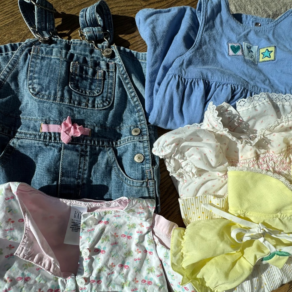 Vintage Girls Lot 12 Month Toddler
